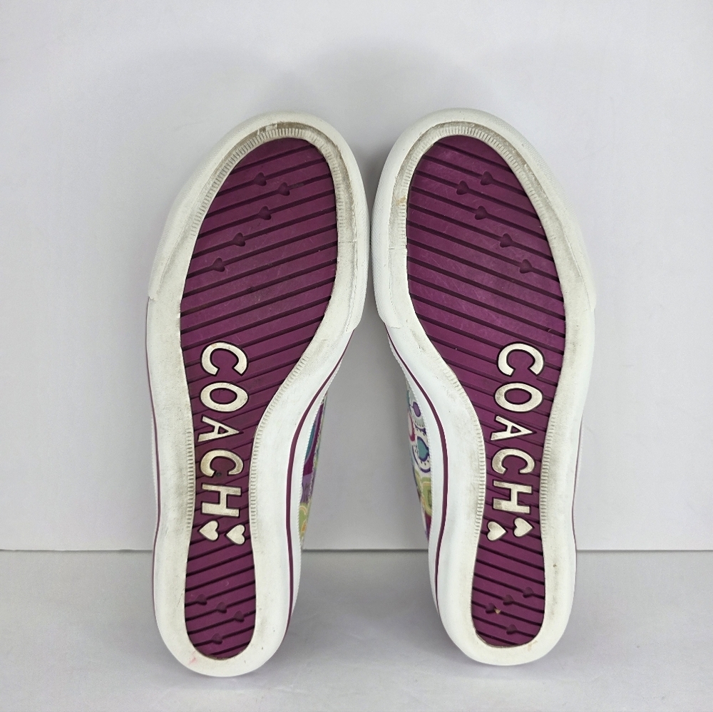 Coach Y2k Barrett Pop Graphic Multicolor Punk Preppy Slip-On Sneakers Size 9.5 B - Picture 15 of 16